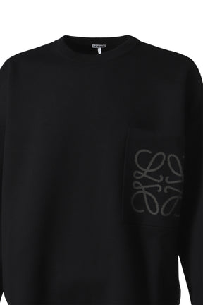 ANAGRAM POCKET SWEATER / BLK