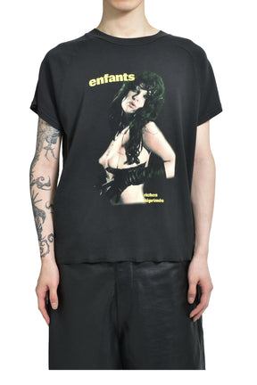 ENFANTS RICHES DÉPRIMÉS SLAVE GIRL RAGLAN T-SHIRT / FADED BLK