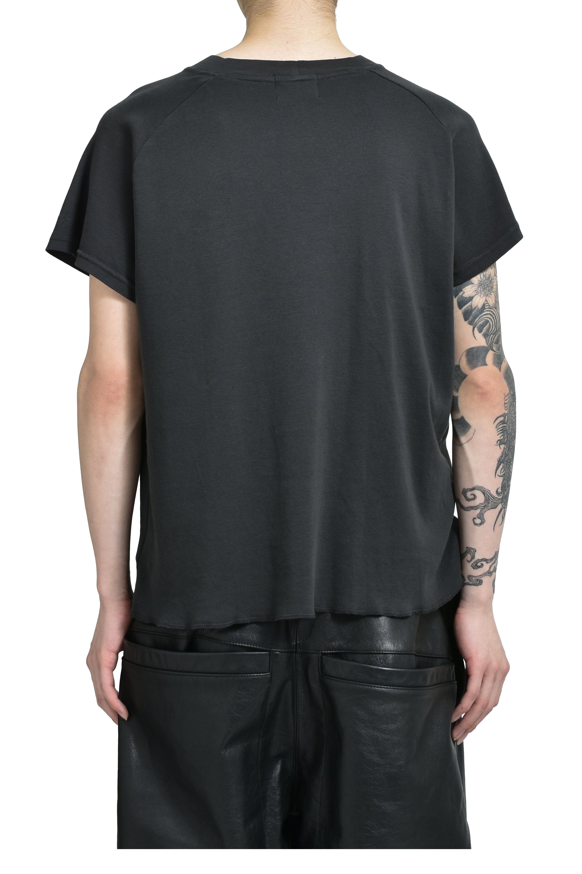 ENFANTS RICHES DÉPRIMÉS SLAVE GIRL RAGLAN T-SHIRT / FADED BLK