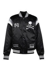 JK16964-CLBBLCK/MASTERMINDXM&N SATIN JACKET / BLK