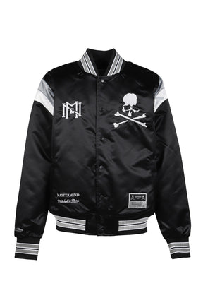 JK16964-CLBBLCK/MASTERMINDXM&N SATIN JACKET / BLK