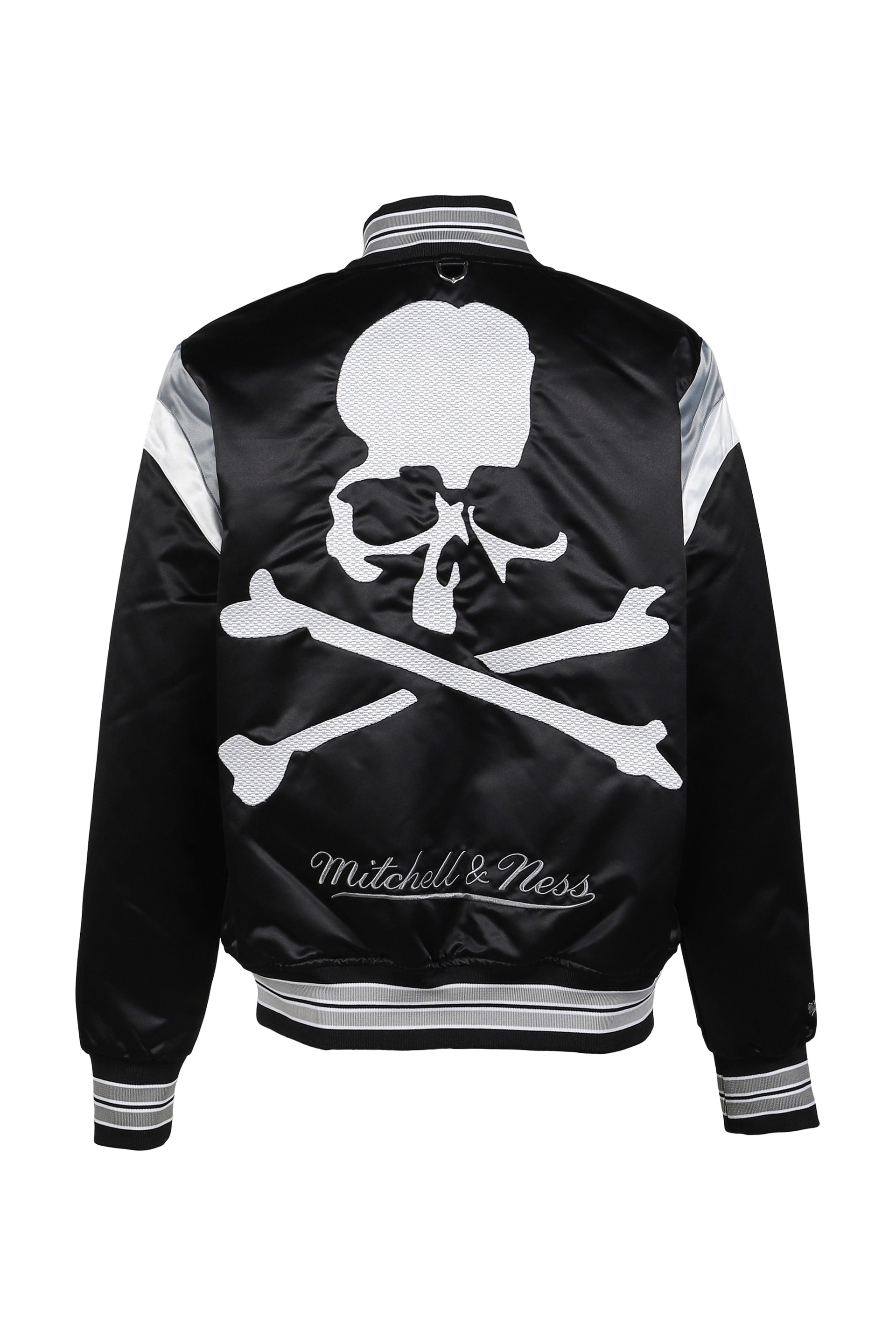 JK16964-CLBBLCK/MASTERMINDXM&N SATIN JACKET / BLK