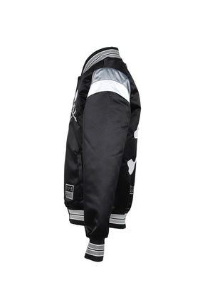 JK16964-CLBBLCK/MASTERMINDXM&N SATIN JACKET / BLK