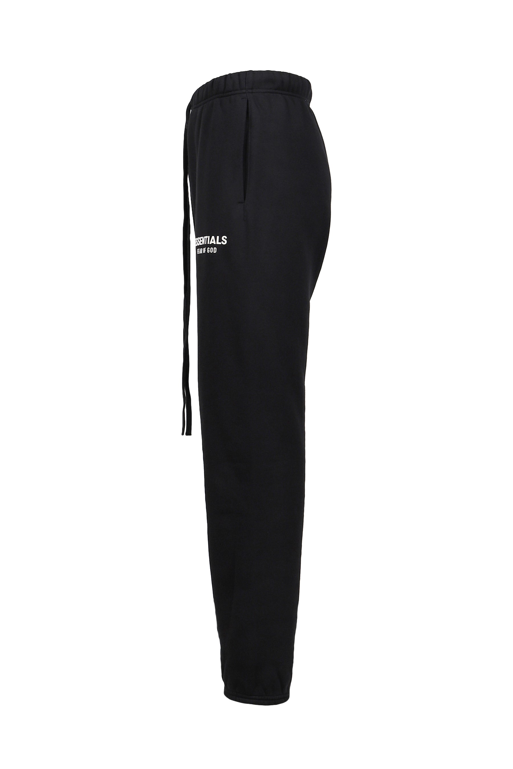 ESSENTIALS CLASSIC FIT FLEECE SWEATPANT / JET BLK