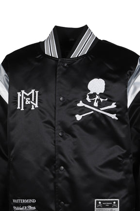 JK16964-CLBBLCK/MASTERMINDXM&N SATIN JACKET / BLK