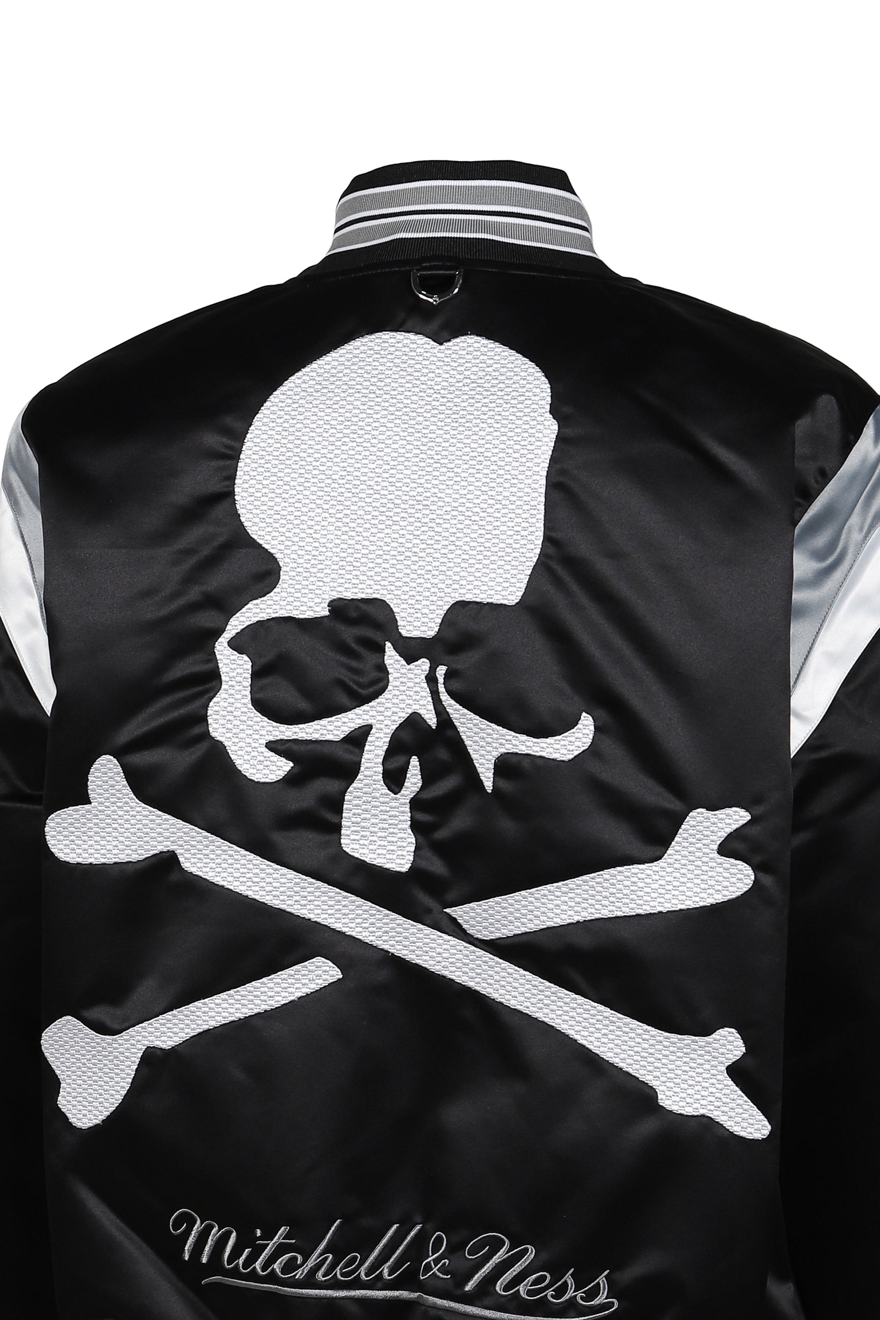 JK16964-CLBBLCK/MASTERMINDXM&N SATIN JACKET / BLK