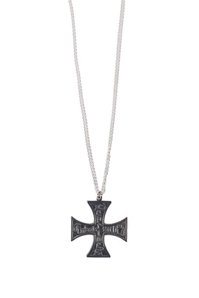 CROSS LOGO NECKLACE / SIL