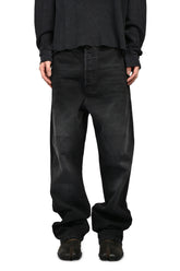 CROSS PATCH BAGGY JEANS / VINTAGE BLK