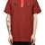 STRIPED POLO SHIRT / RED