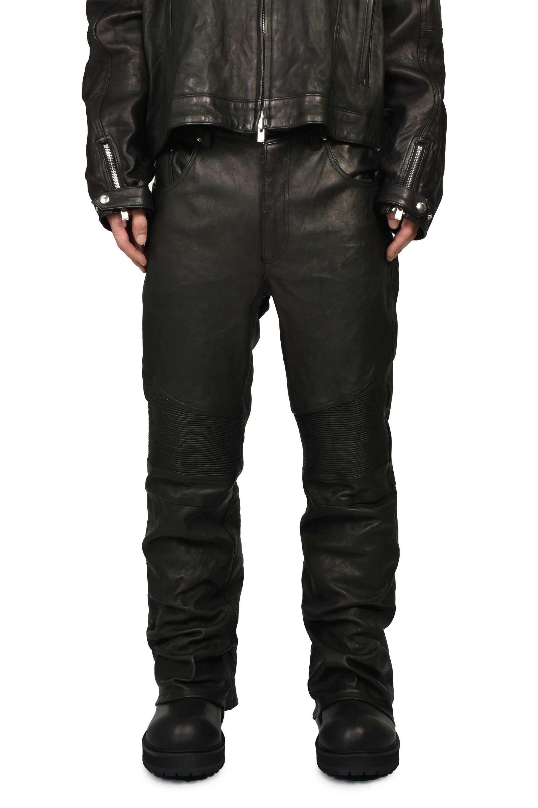 MOTO FLARE TROUSER / BLK