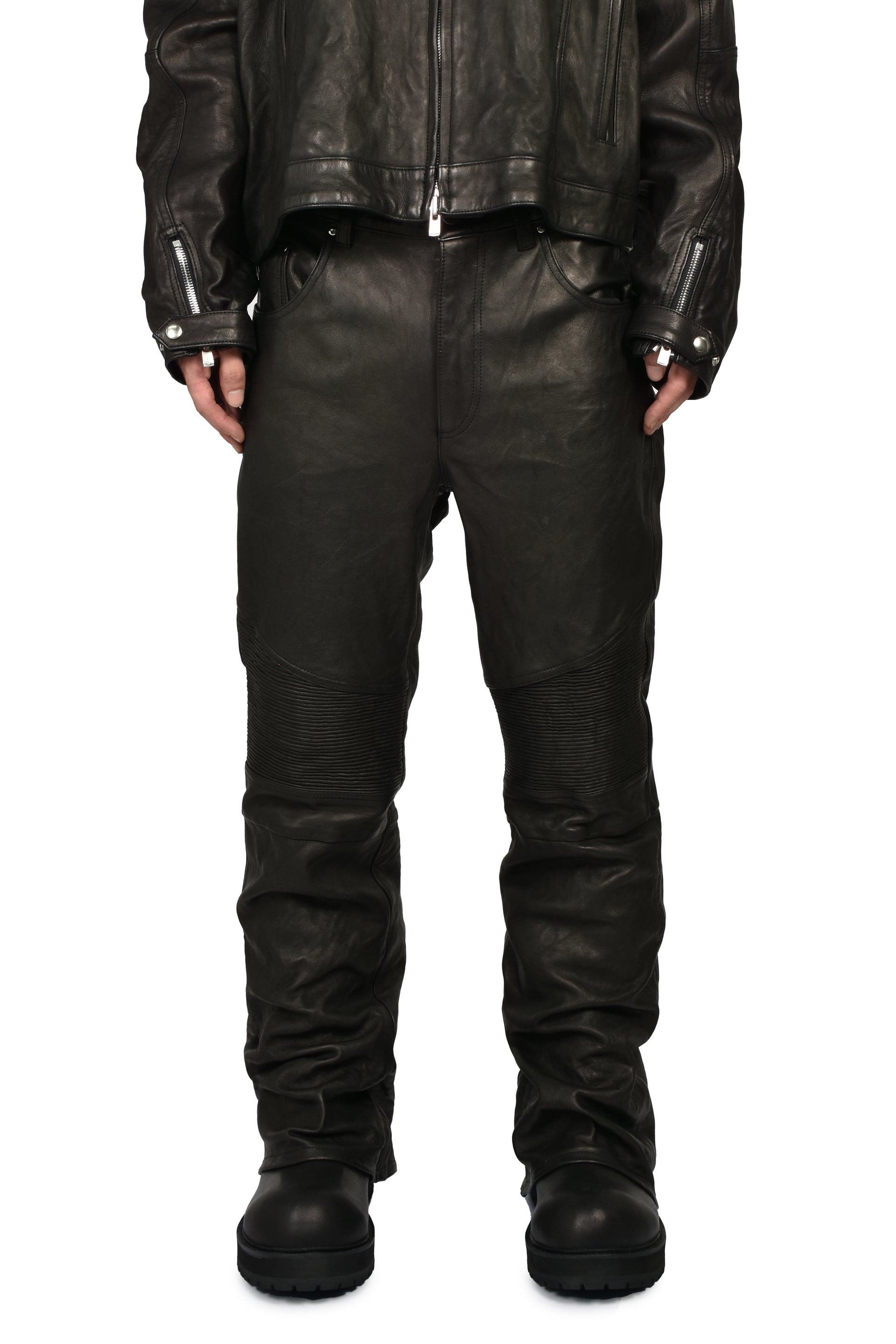 MOTO FLARE TROUSER / BLK