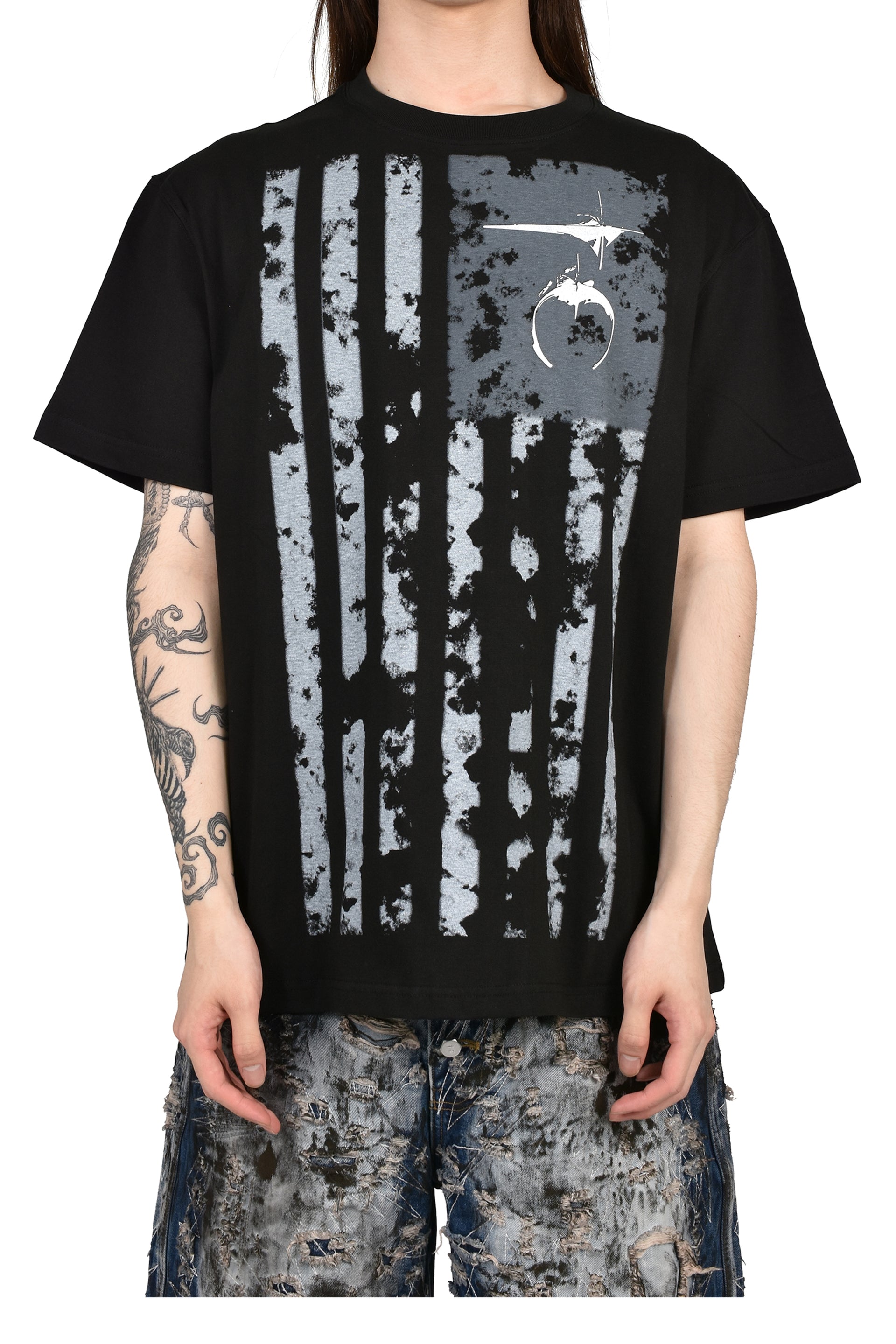 VINTAGE OLD GLORY T-SHIRT / BLK