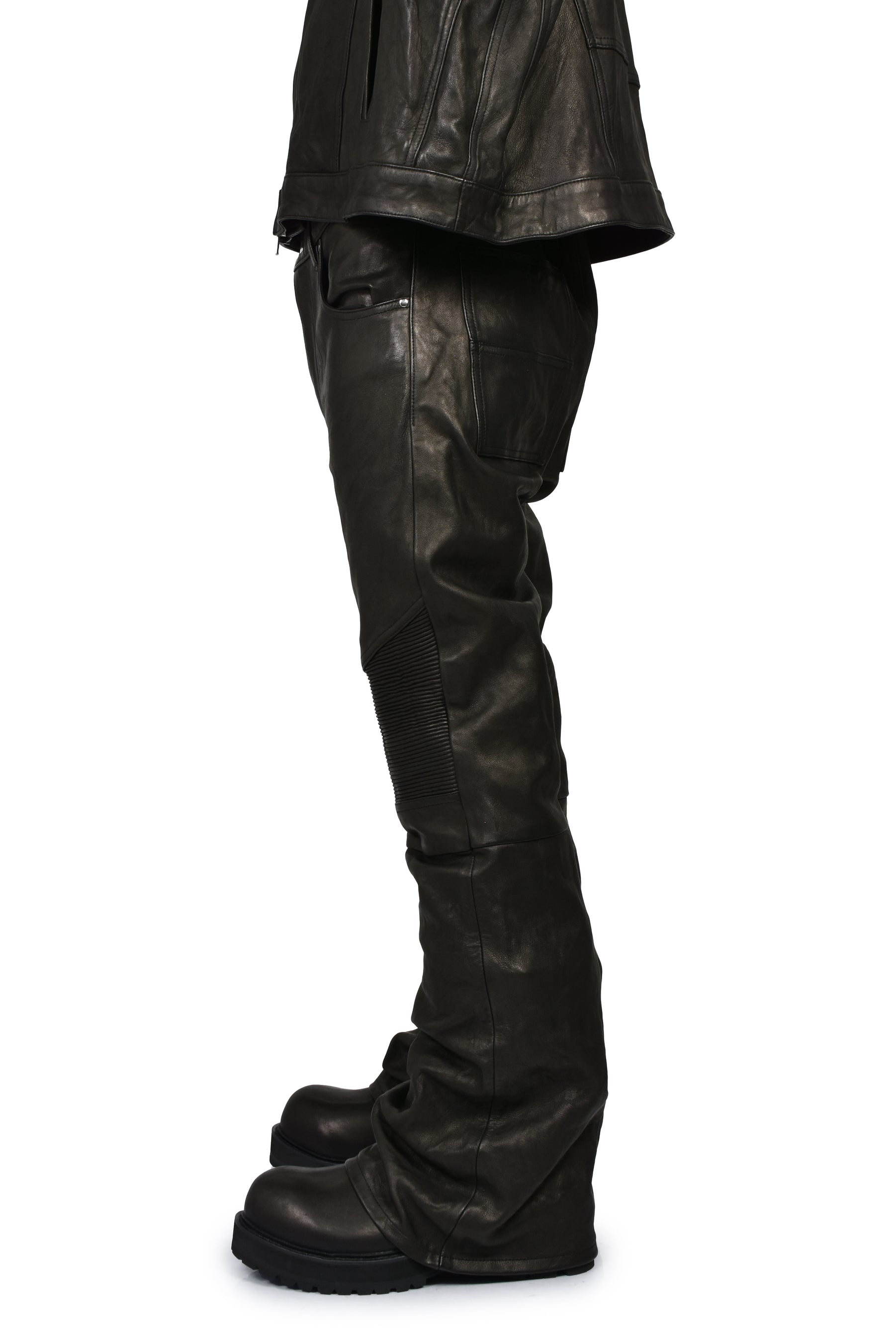 MOTO FLARE TROUSER / BLK