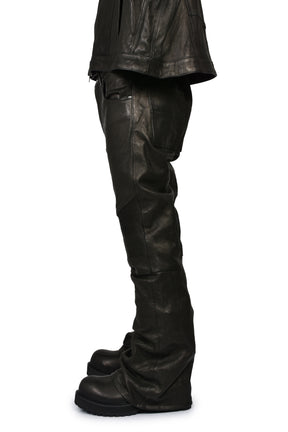 MOTO FLARE TROUSER / BLK