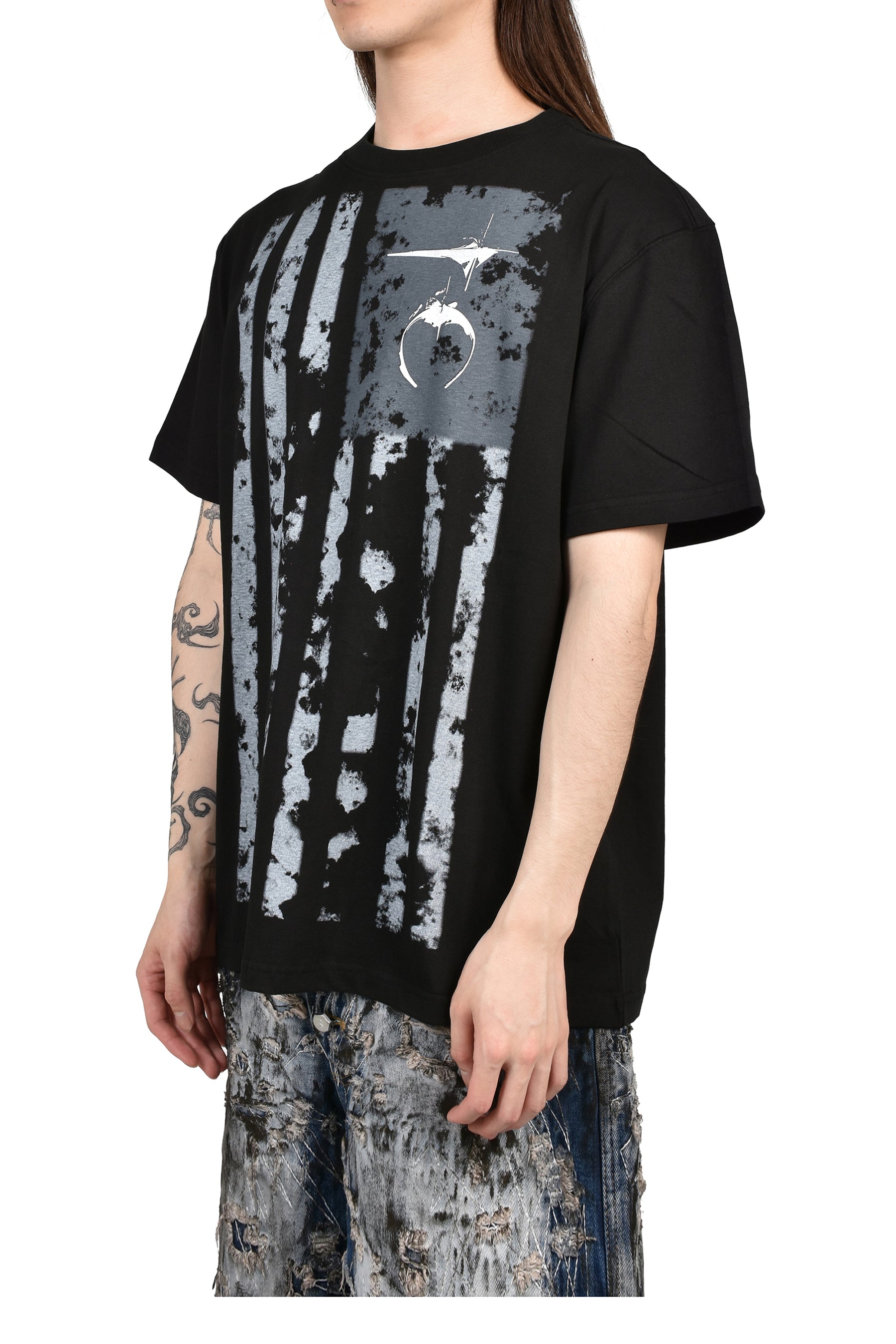 VINTAGE OLD GLORY T-SHIRT / BLK