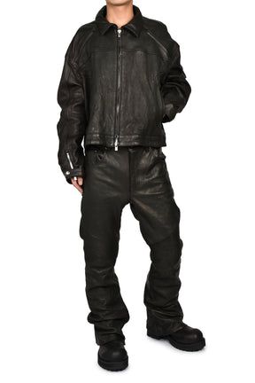 MOTO FLARE TROUSER / BLK