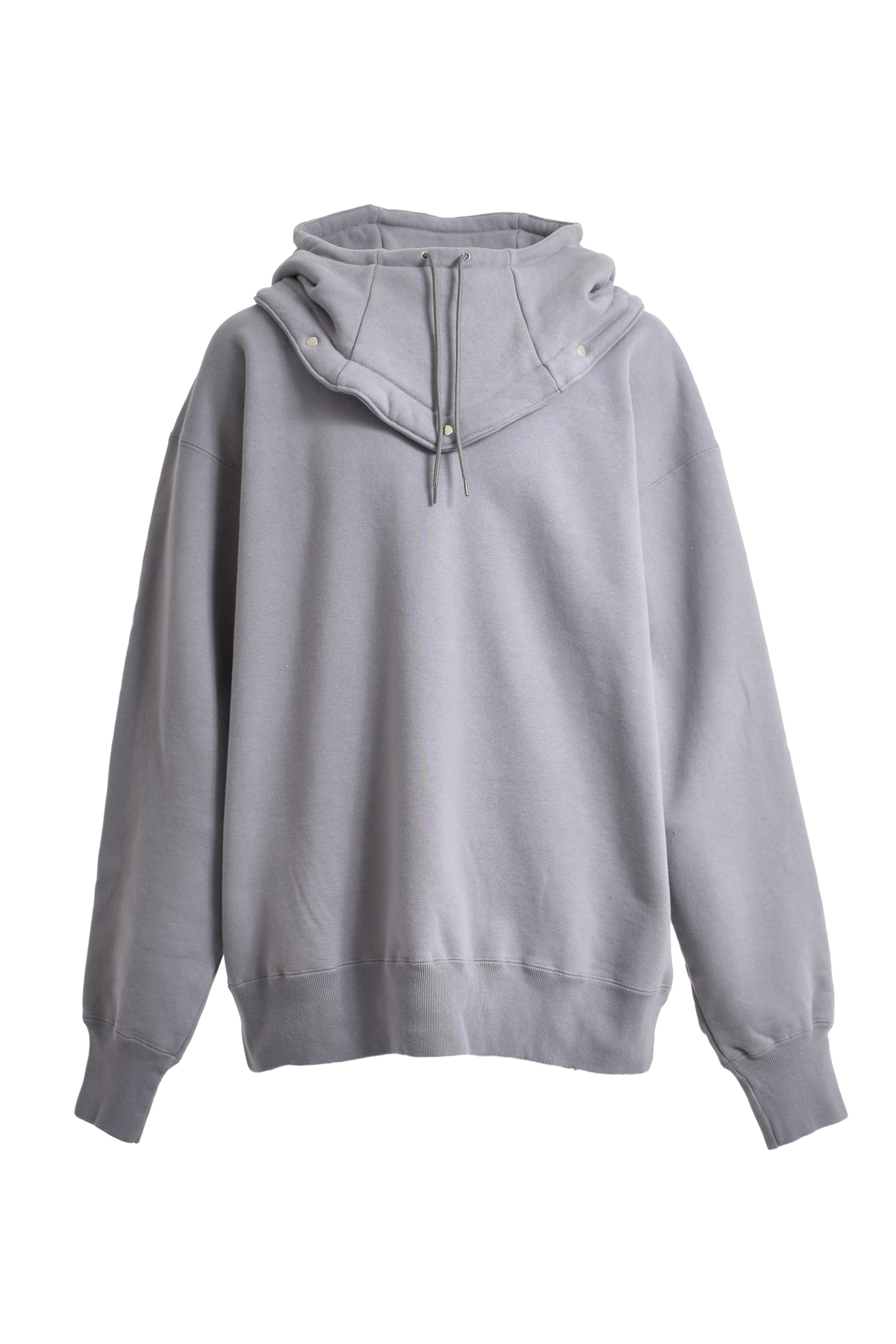 JUN/NAKAYAMA ジュンナカヤマFW23 DETACHABLE HOODIE / S.GRY -NUBIAN