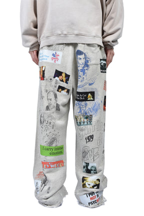 MOVIE MADNESS SWEATPANT / HTR GRY