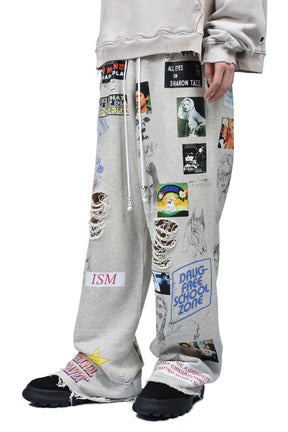 MOVIE MADNESS SWEATPANT / HTR GRY