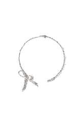 LACE BOWKNOT CHOCKER / SIL