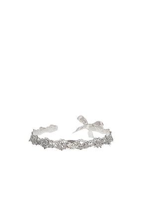 LACE BOWKNOT CHOCKER / SIL