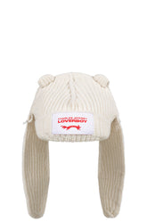 CHUNKY RABBIT BEANIE / ECRU 