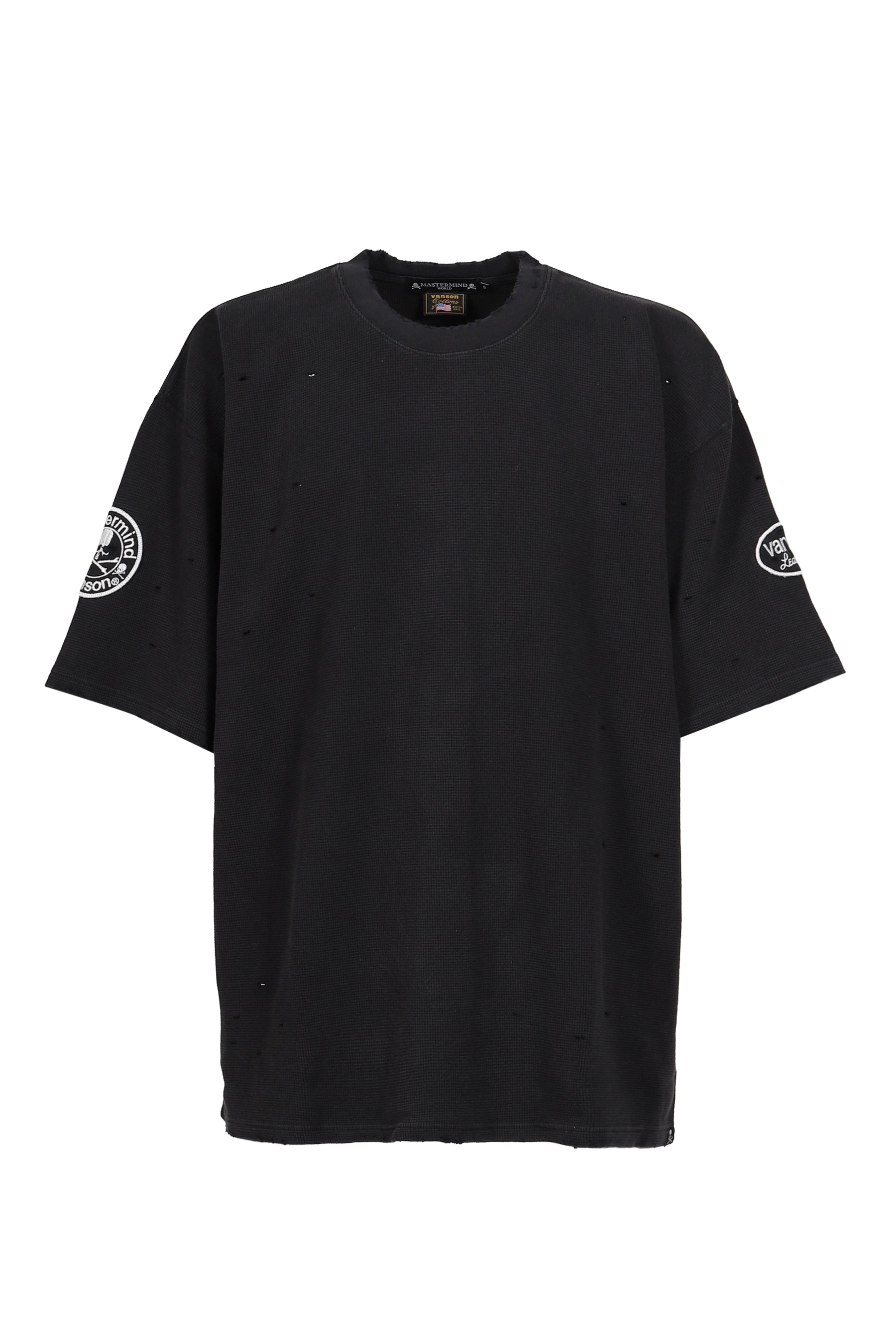 VANSON THERMAL S/S TEE BOXY FIT (DAMAGED) / BLK
