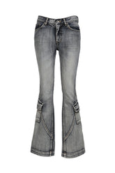 WASHED BLUE CARGO BOOTCUT / BLU
