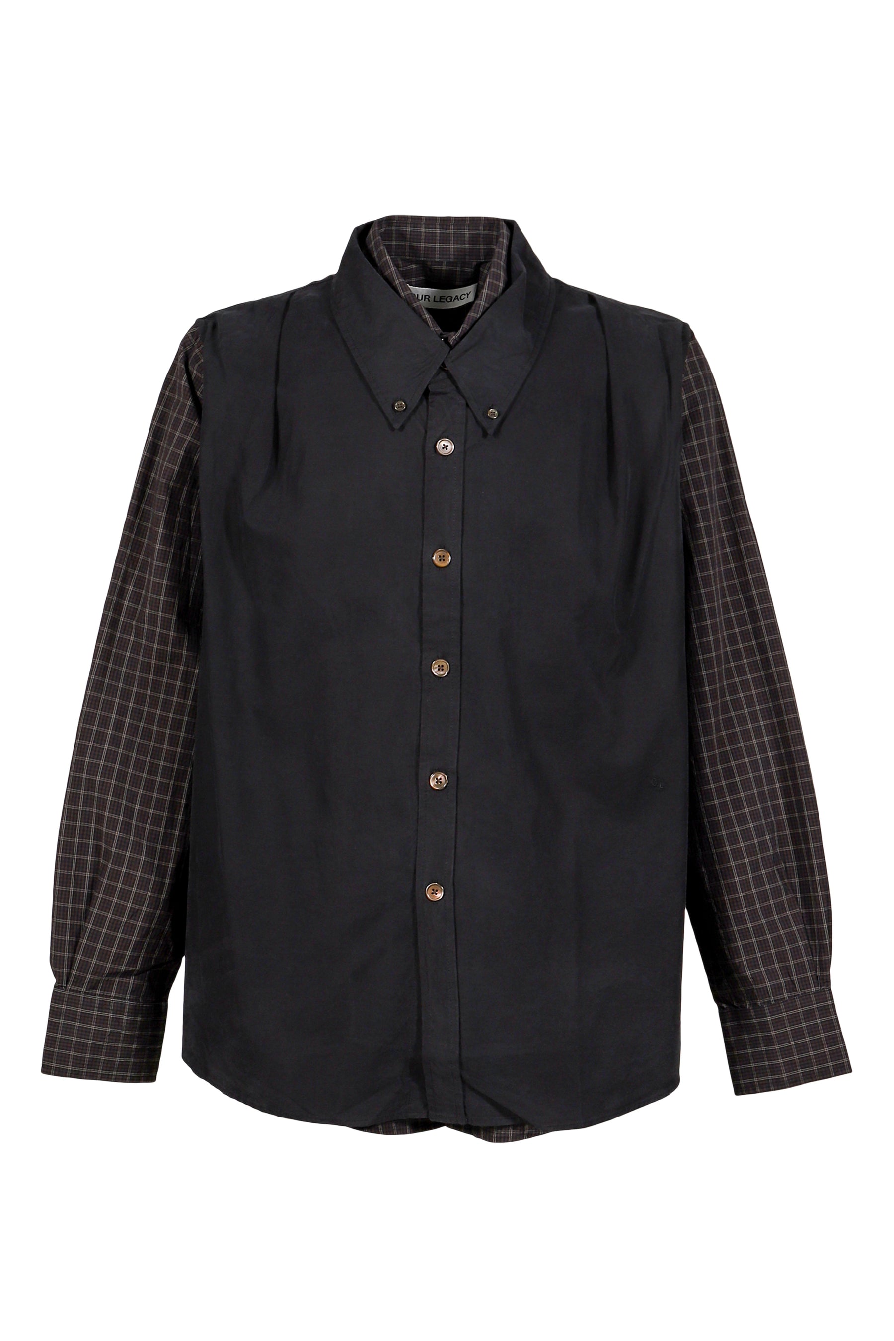 DOUBLE BORROWED SHIRT / BRW BLK