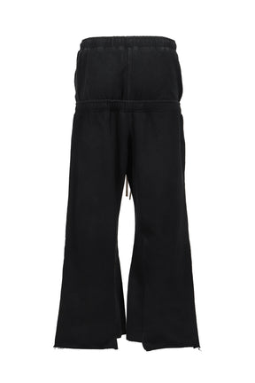 DOUBLE SWEAT PANTS (EXCLUSIVE) / WASHED BLK 