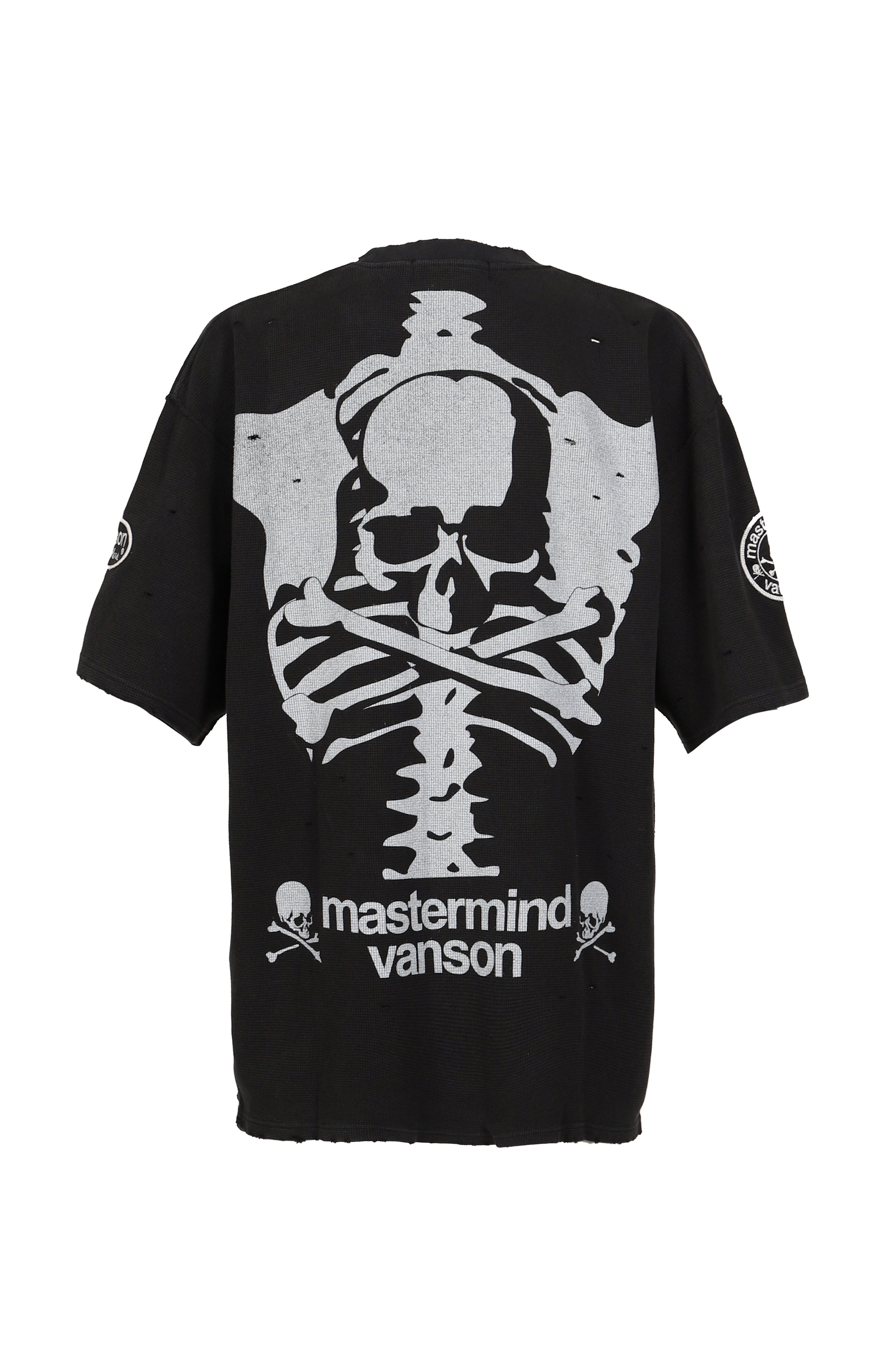 VANSON THERMAL S/S TEE BOXY FIT (DAMAGED) / BLK