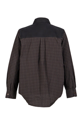 DOUBLE BORROWED SHIRT / BRW BLK