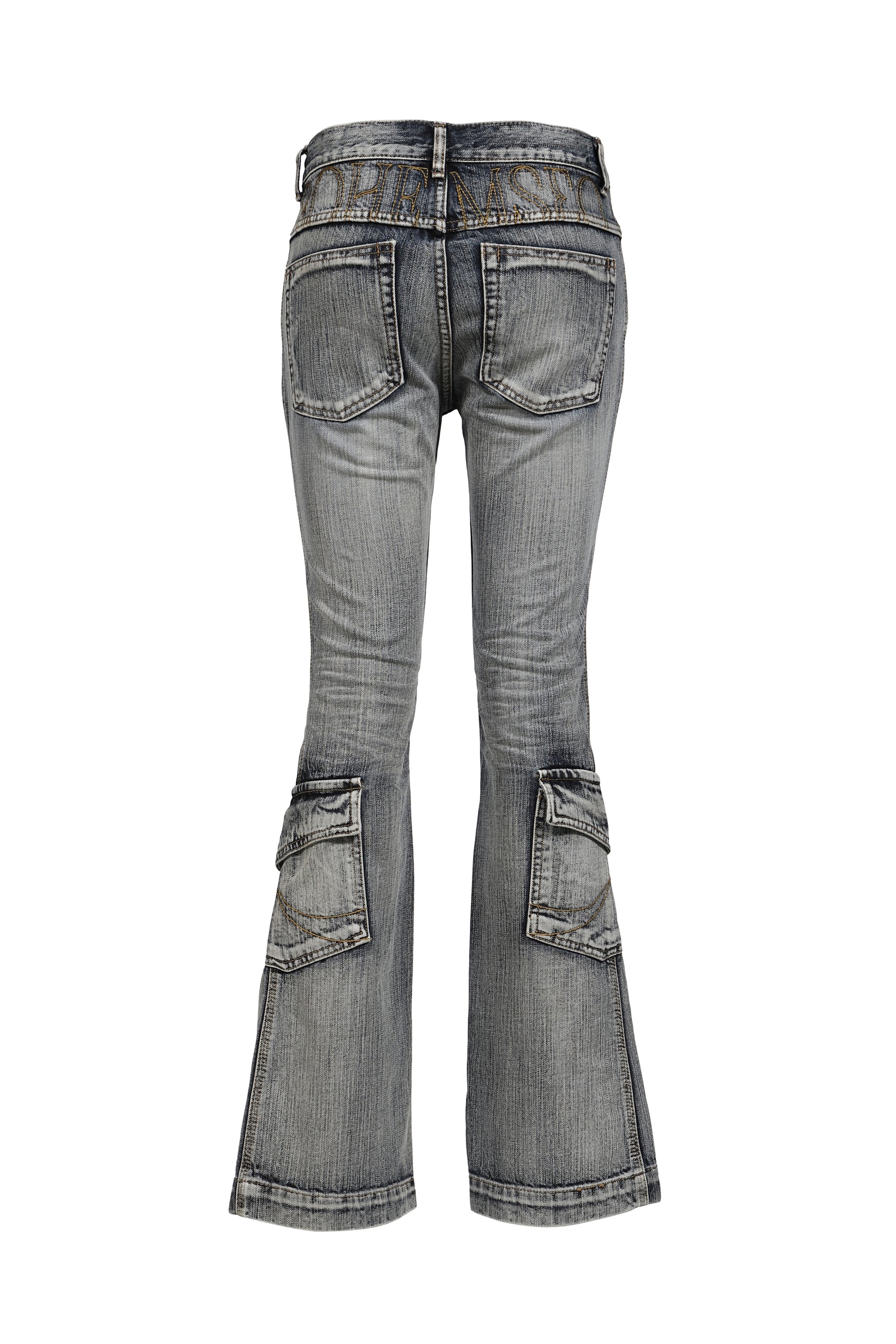 WASHED BLUE CARGO BOOTCUT / BLU