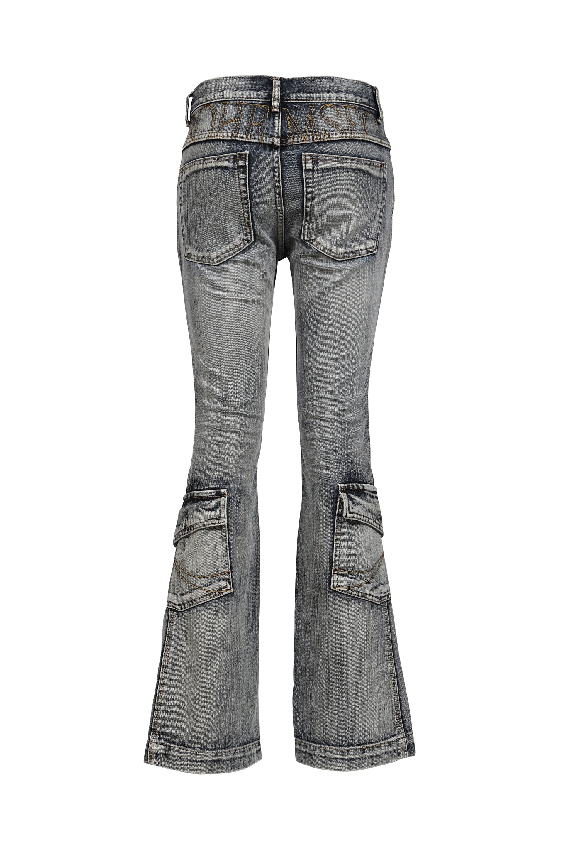 WASHED BLUE CARGO BOOTCUT / BLU