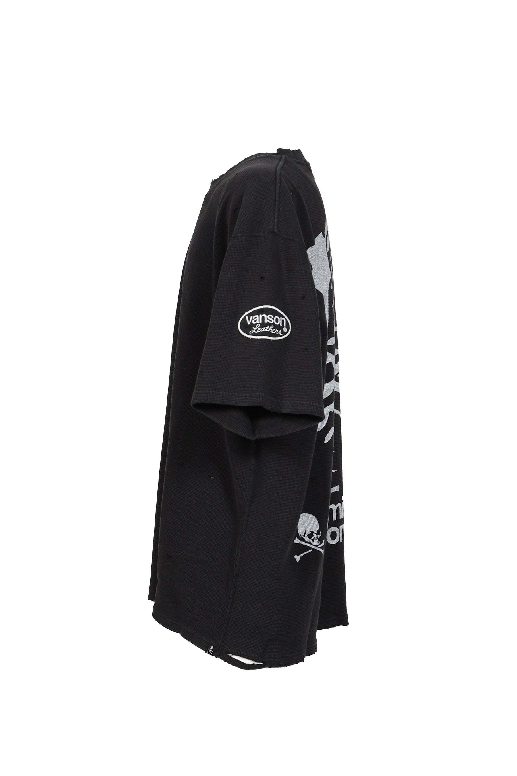 VANSON THERMAL S/S TEE BOXY FIT (DAMAGED) / BLK