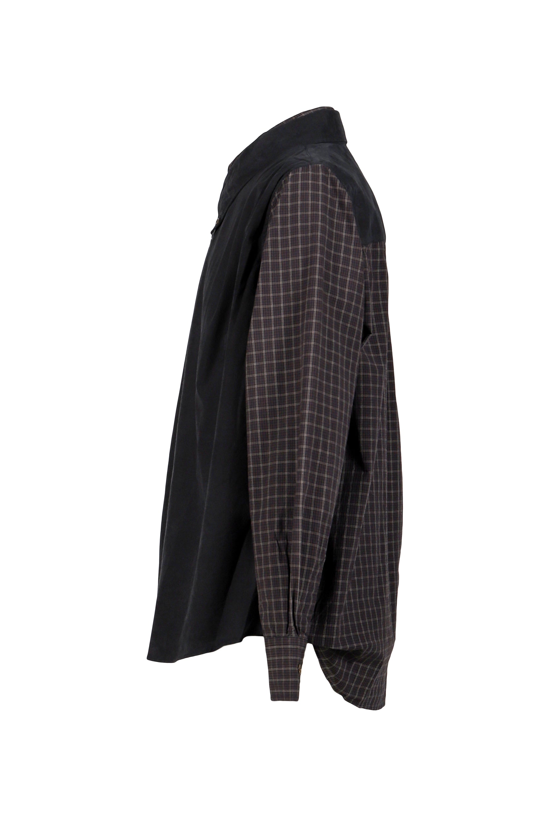 DOUBLE BORROWED SHIRT / BRW BLK