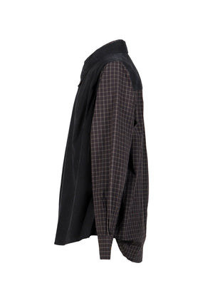 DOUBLE BORROWED SHIRT / BRW BLK
