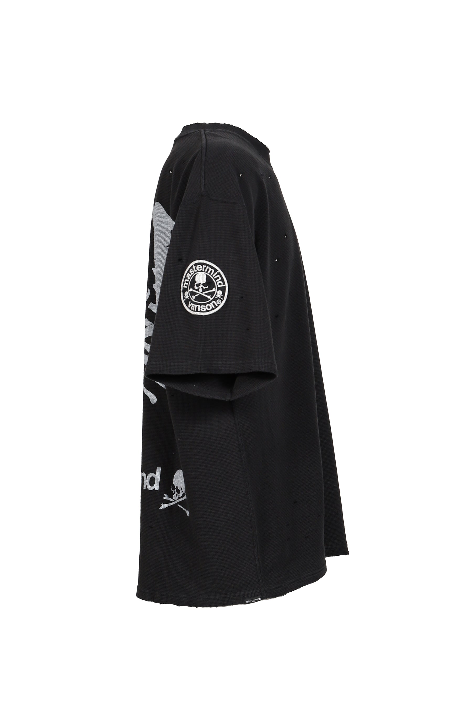 VANSON THERMAL S/S TEE BOXY FIT (DAMAGED) / BLK