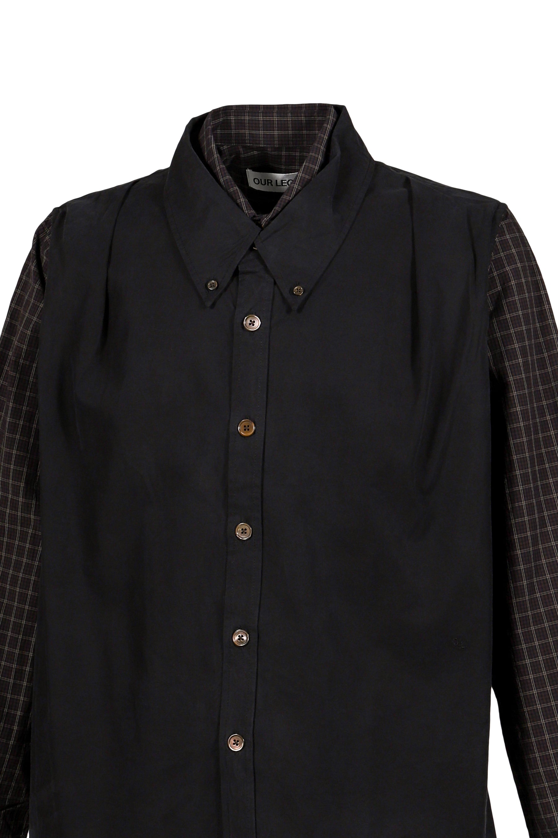 DOUBLE BORROWED SHIRT / BRW BLK