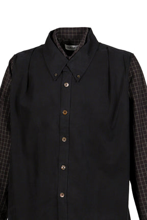 DOUBLE BORROWED SHIRT / BRW BLK