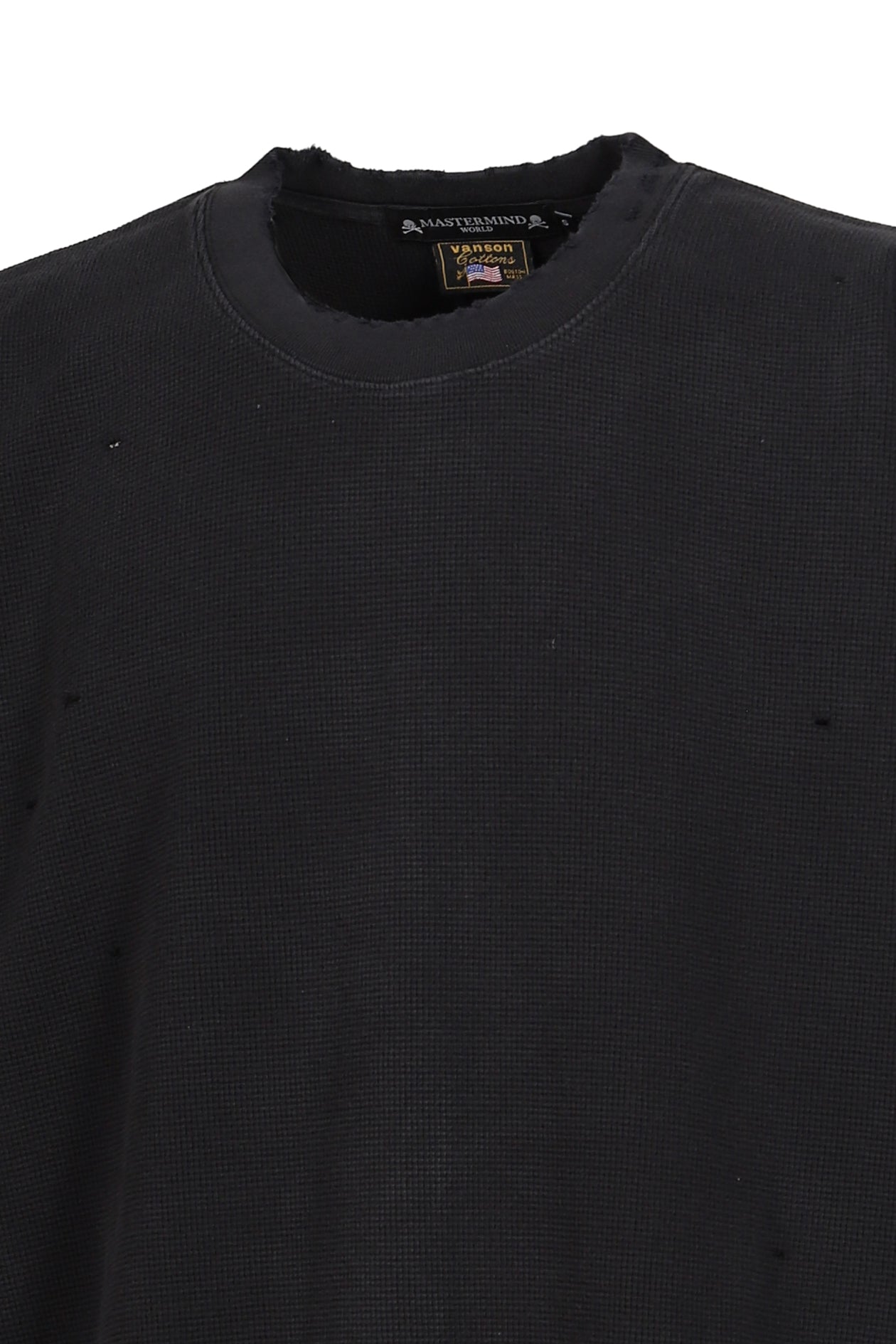 VANSON THERMAL S/S TEE BOXY FIT (DAMAGED) / BLK