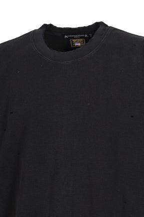 VANSON THERMAL S/S TEE BOXY FIT (DAMAGED) / BLK