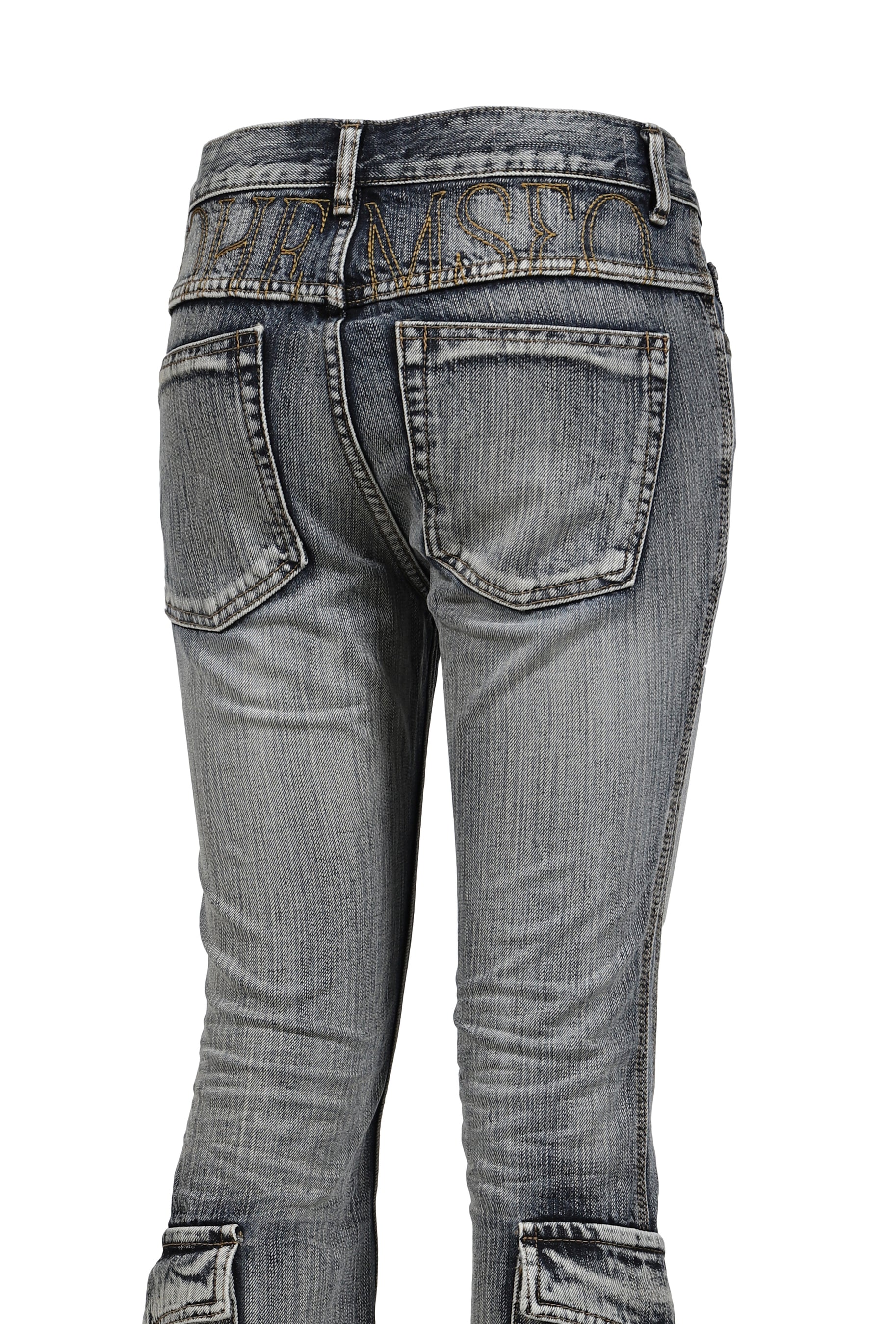 WASHED BLUE CARGO BOOTCUT / BLU
