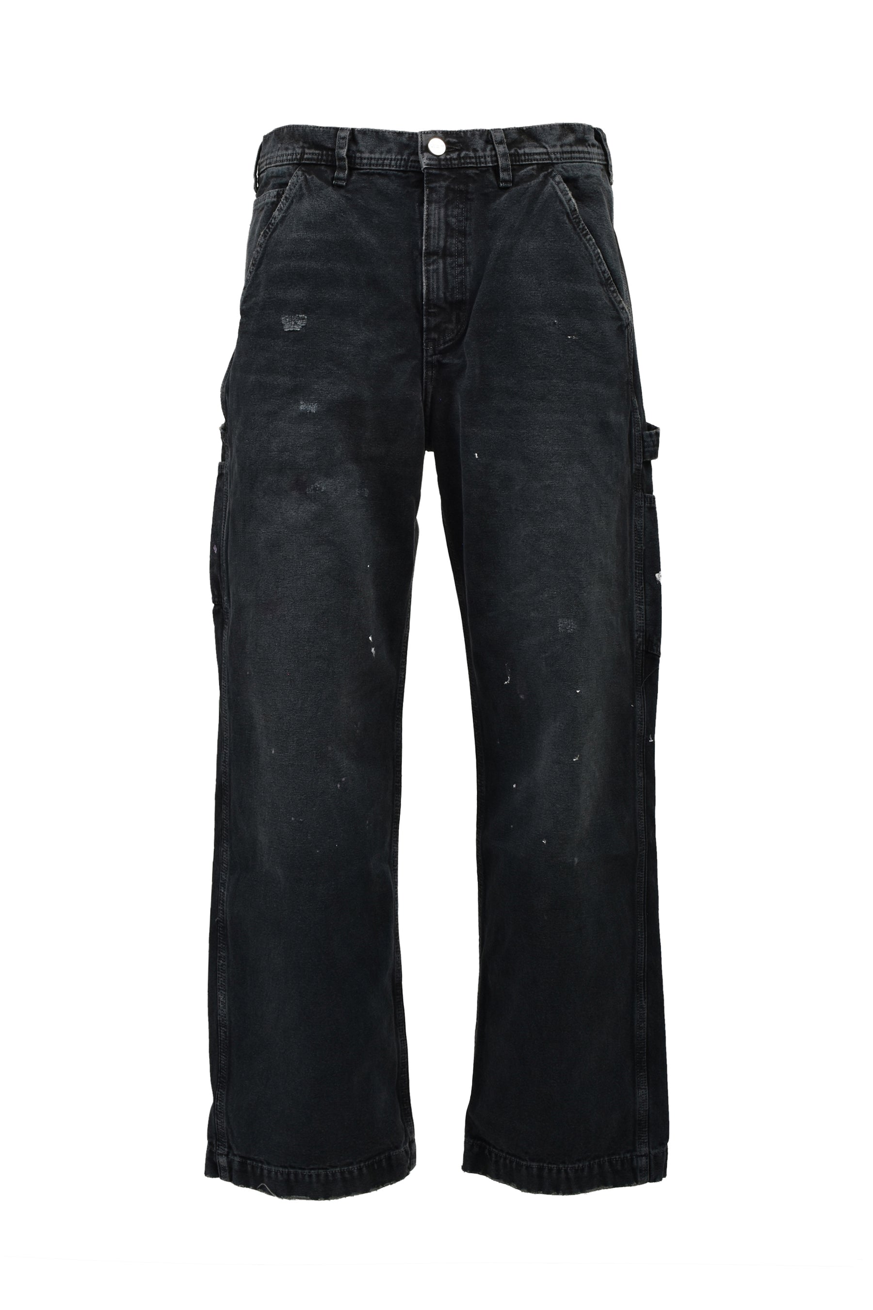 PAINT PANTS / WASHED BLK