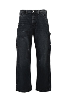 PAINT PANTS / WASHED BLK
