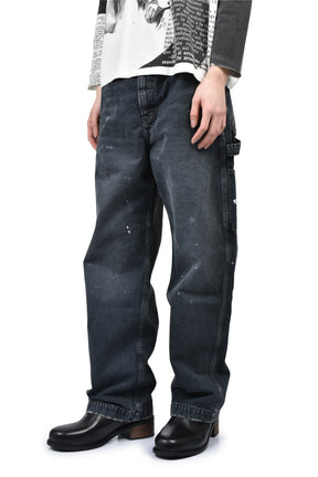 PAINT PANTS / WASHED BLK