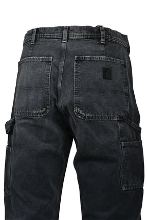 PAINT PANTS / WASHED BLK