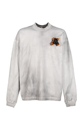 GAS MASK BEAR LONG SLEEVE T-SHIRT / L.GRY