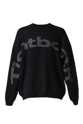 BIG LOGO KNIT SWEATER / BLK