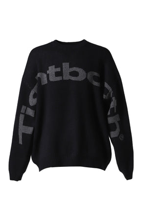 BIG LOGO KNIT SWEATER / BLK